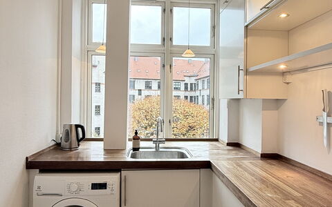 Østerbro - 4 People - 1br - Close To Nordhavn: Køkken