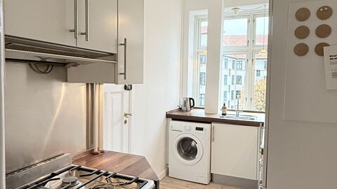 Østerbro - 4 People - 1br - Close To Nordhavn: Køkken
