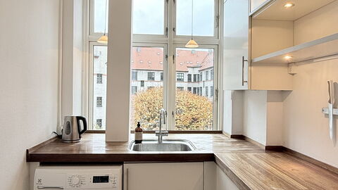 Østerbro - 4 People - 1br - Close To Nordhavn: Køkken