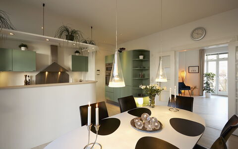 Frederiksberg - 2 Bedrooms: Frokostlokale, Køkken