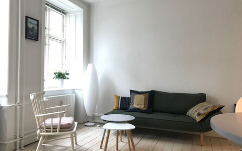 Vesterbro - 2 Bedrooms - Close Tivoli: Stue