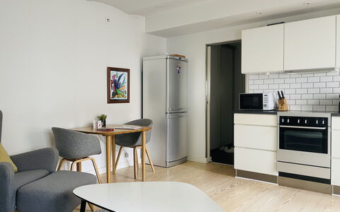 Center - Close To Nyhavn - 2 People: Frokostlokale, Køkken, Stue