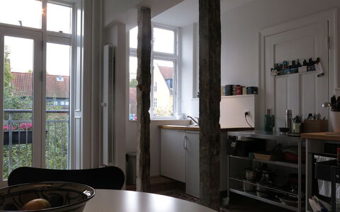 Christianshavn - Studio - Space For 2: Frokostlokale, Køkken, soveværelse, Stue