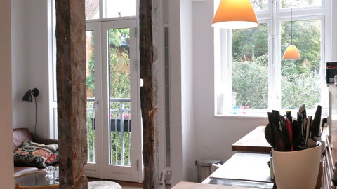 Christianshavn - Studio - Space For 2: Frokostlokale, Køkken, soveværelse, Stue