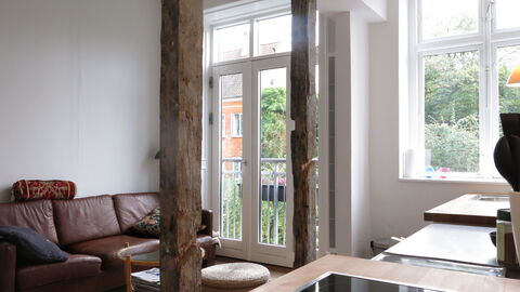 Christianshavn - Studio - Space For 2: Frokostlokale, Køkken, soveværelse, Stue