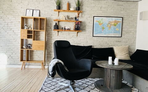 Østerbro - Studio - Cozyness: Frokostlokale, soveværelse, Stue