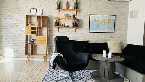 Østerbro - Studio - Cozyness: Frokostlokale, soveværelse, Stue