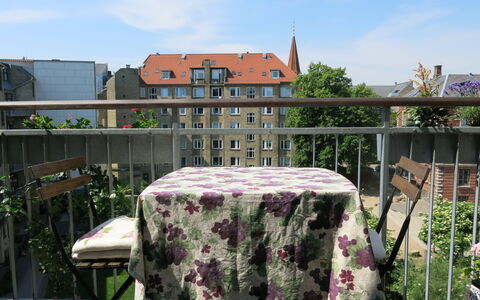 Østerbro - 1 Bedroom Apartment: Altan / terrasse / gårdhave