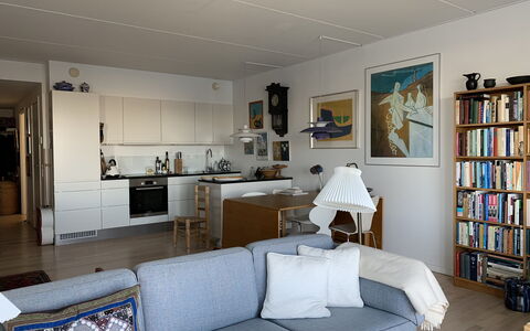 Superview - Sydhavnen -2 Bedrooms - 2 People: Frokostlokale, Køkken, Stue