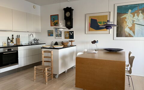 Superview - Sydhavnen -2 Bedrooms - 2 People: Frokostlokale, Køkken, Stue