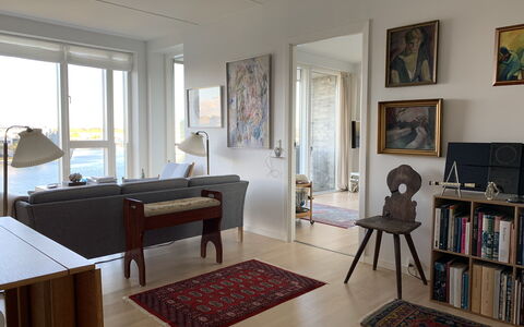 Superview - Sydhavnen -2 Bedrooms - 2 People: Frokostlokale, Køkken, Stue
