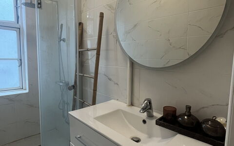 Østerbro-1 Bedroom-2 People-close To Metro: Badeværelse