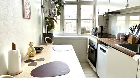 Østerbro-1 Bedroom-2 People-close To Metro: Køkken
