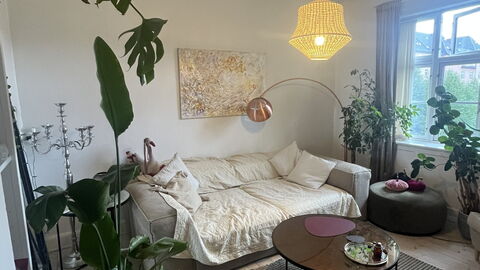 Østerbro-1 Bedroom-2 People-close To Metro: Stue