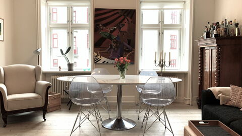 Østerbro - 2 Bedrooms - 4 People: Frokostlokale, Stue