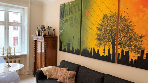 Østerbro - 2 Bedrooms - 4 People: Frokostlokale, Stue