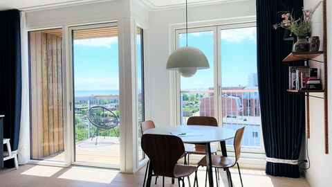 Amager Strandvej - Close To The Beach: Altan / terrasse / gårdhave, Frokostlokale, Stue