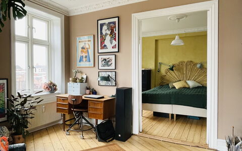 Cozyness - Vintage Apartment At Nørrebro: Stue