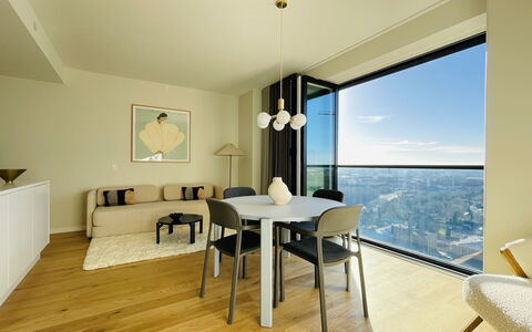 Carlsberg Byen - Pasteurs Tårn 22 - 4 People: Frokostlokale, Stue