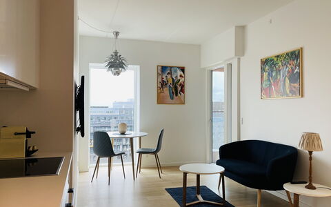 Carlsberg - Vesterbro - 2 People: Frokostlokale, Køkken, Stue