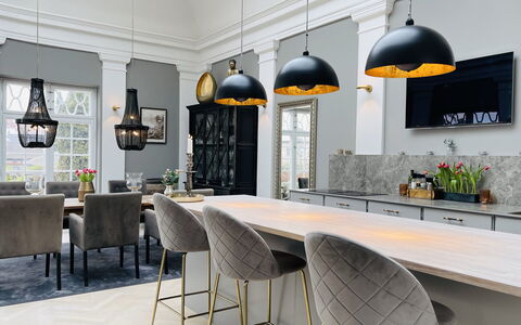 Luxury - Beach -hellerup - 8 People: Frokostlokale, Køkken