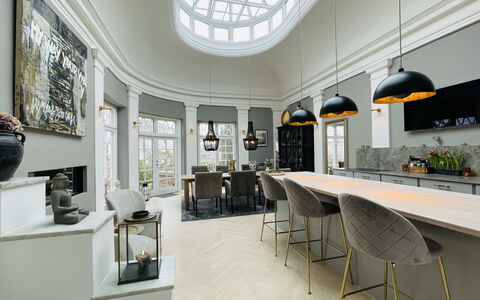 Luxury - Beach -hellerup - 8 People: Frokostlokale, Køkken