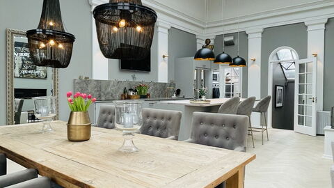 Luxury - Beach -hellerup - 8 People: Frokostlokale, Køkken