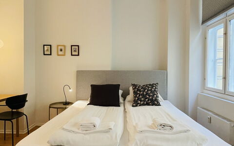 Studio - Strandgade - Christianshavn - Super Area: soveværelse, Stue