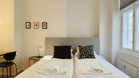 Studio - Strandgade - Christianshavn - Super Area: soveværelse, Stue