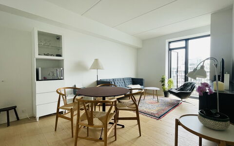 1 Br-2 People -super View Balcony- Parking: Frokostlokale, Køkken, Stue