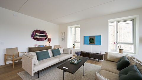 Exclusive- Center - 2br 2 Bath - Nyhavn - Min. 30 Days: Frokostlokale, Køkken, Stue