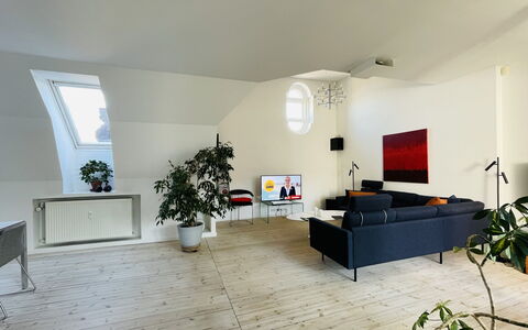 Vester Voldgade - Elegant 1 Bedroom Near Strøget: Stue