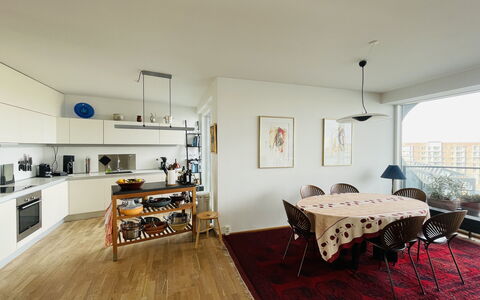 Sydhavnen - Best View - 1 Br - 2 People: Frokostlokale, Køkken, Stue