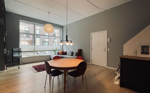 Carlsbergbyen - Vesterbro - 2 Br - 3 People: Frokostlokale, Køkken, Stue