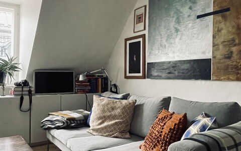 Absolute Center -2 People - 1 Br -private Terrasse: Stue