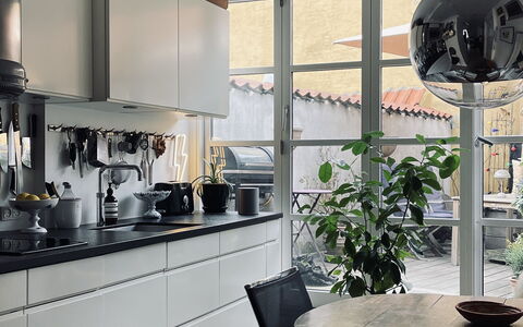 Absolute Center -2 People - 1 Br -private Terrasse: Køkken