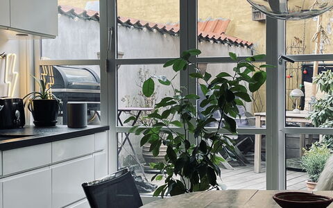 Absolute Center -2 People - 1 Br -private Terrasse: Køkken