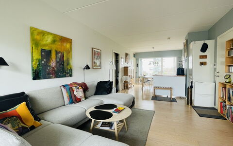 Islands Brygge - 2 Br - 3 People - Close To Water: Frokostlokale, Køkken, Stue