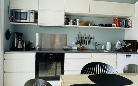 Islands Brygge - 2 Br - 3 People - Close To Water: Frokostlokale, Køkken