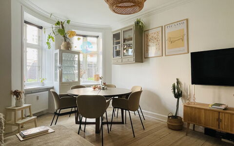 Amager - Close To Metro - 1 Br - 2 People: Frokostlokale, Stue