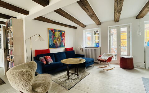 Ultimate Location - Private Roof Terrace - 2 Bedrooms - 4 People: Frokostlokale, Stue