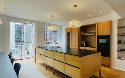 Close to Tivoli Garden -3 Br - 6 People -City Center: Frokostlokale, Køkken