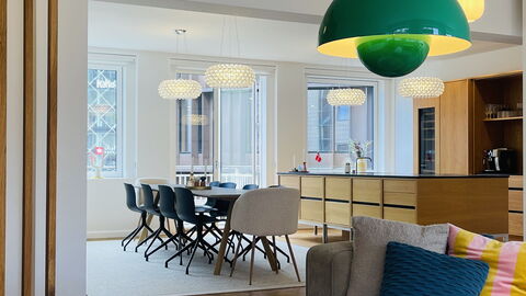 Close to Tivoli Garden -3 Br - 6 People -City Center: Frokostlokale, Køkken