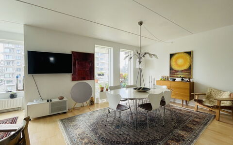 Islands Brygge - 2 Br -close To Water -4 People: Frokostlokale, Stue