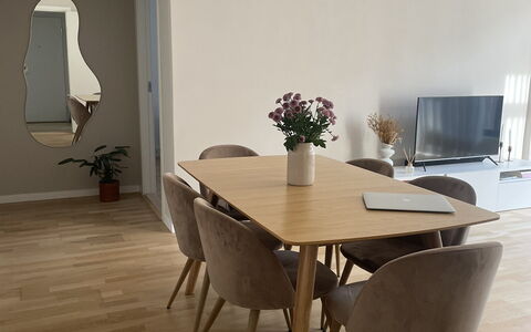 Nørrebro - 2br - 4 People - Close To Metro: Frokostlokale, Stue