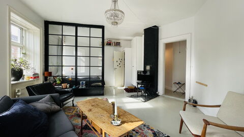 Vesterbro - 2 Br - Cozy - Metro - Tivoli -4 People: soveværelse, Stue