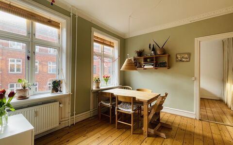 Nørrebro - 2 People - 1 Br - Close To Metro.: Frokostlokale