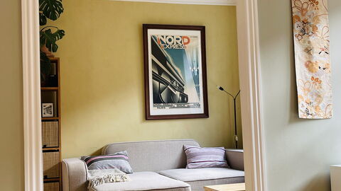 Nørrebro - 2 People - 1 Br - Close To Metro.: Stue