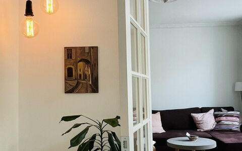 Østerbro - Close To Metro - 3 People: Frokostlokale, Stue