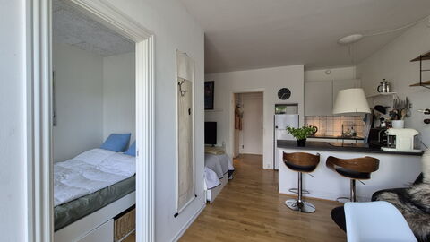 Vesterbro - 3 People - 1br - Close To Tivoli: Stue